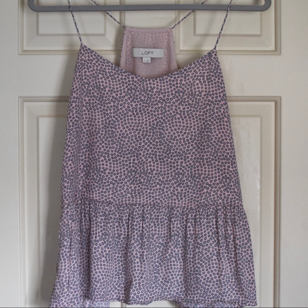 LOFT Peplum flowy tank- Small